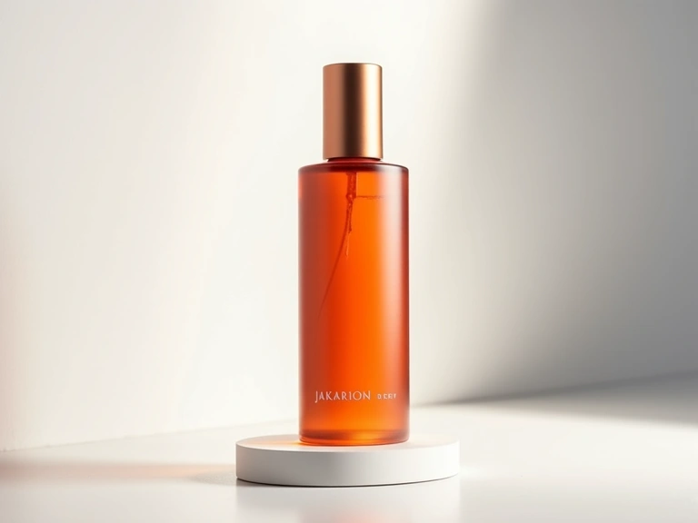 Jakarion product bottle standing on a clean surface, highlighting its vibrant packaging and professional design.